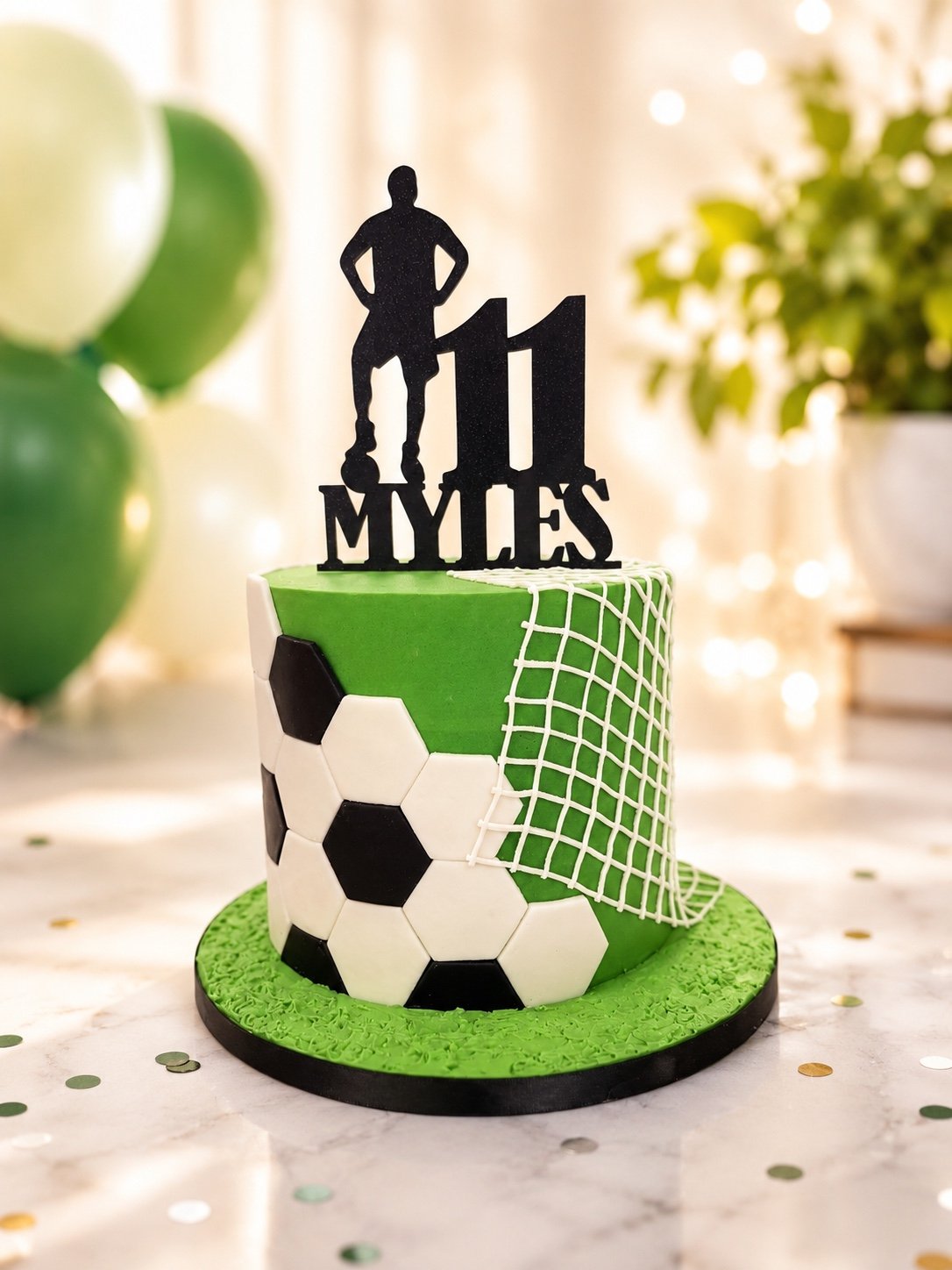 Soccer Celebration Cake by Sweet Mischief JA