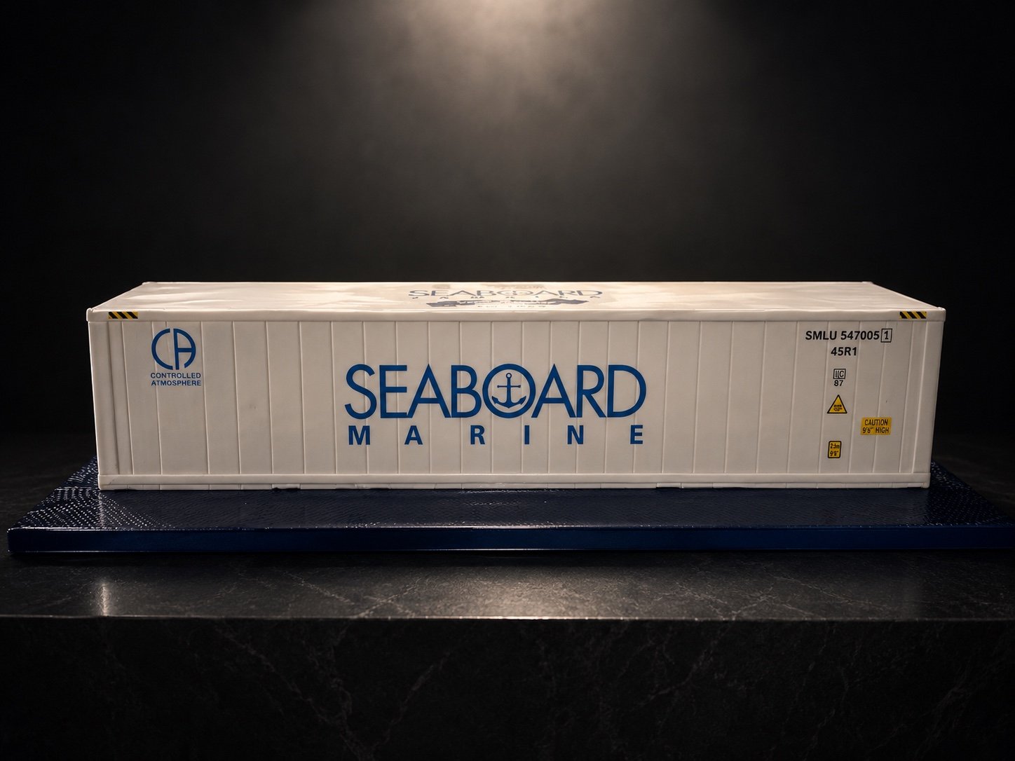 Seaboard Marine container cake by Sweet Mischief JA