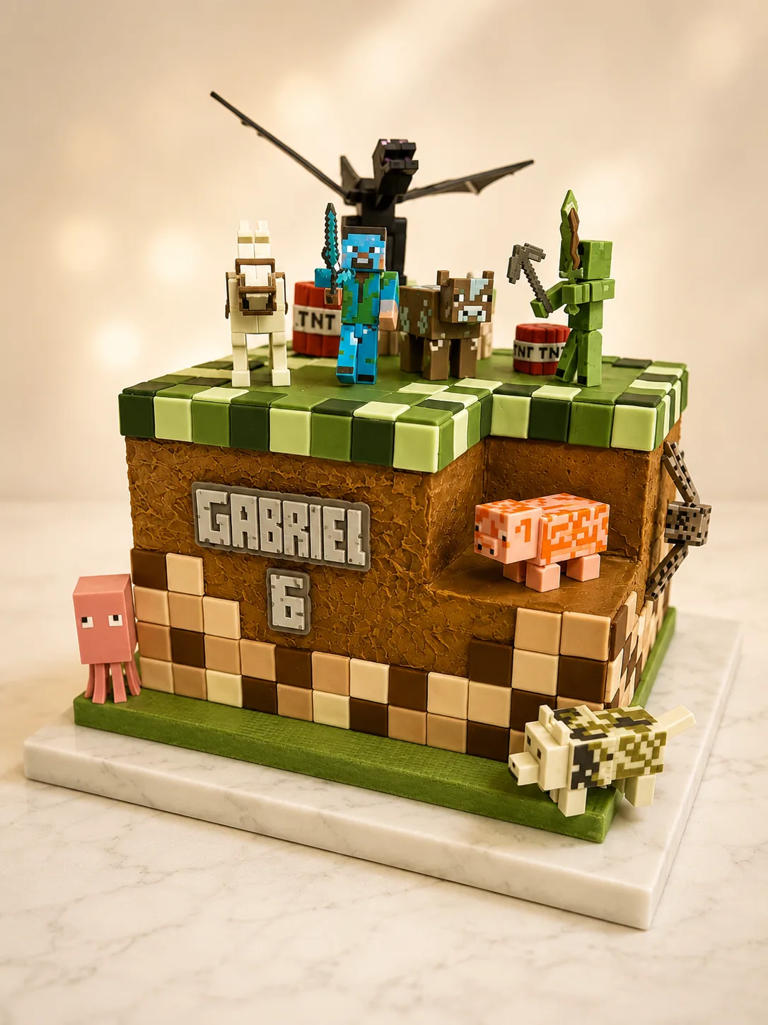 Minecraft Birthday Cake by Sweet Mischief JA in Kingston, Jamaica