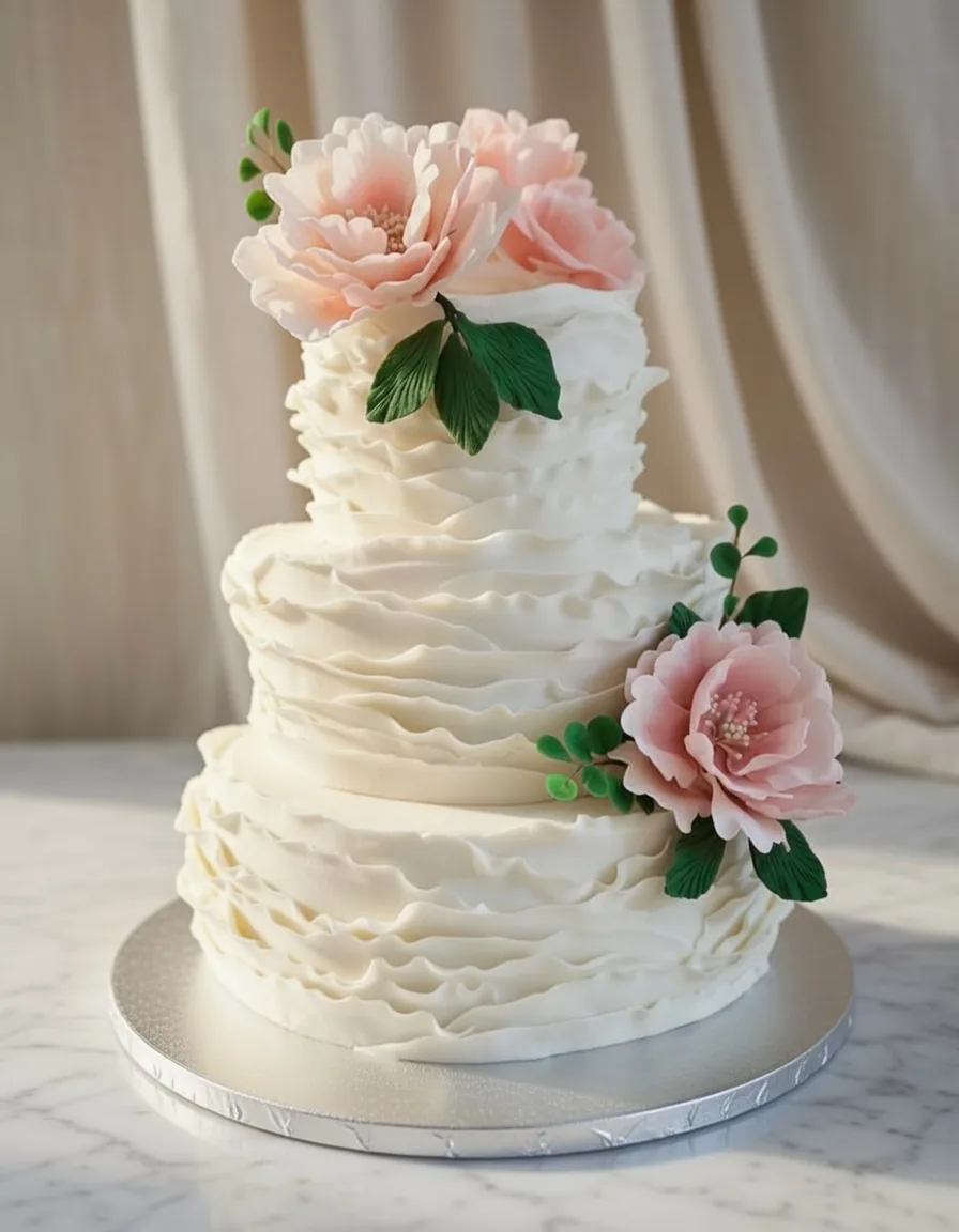 Luxury wedding cake in Jamaica by Sweet Mischief JA, design 1