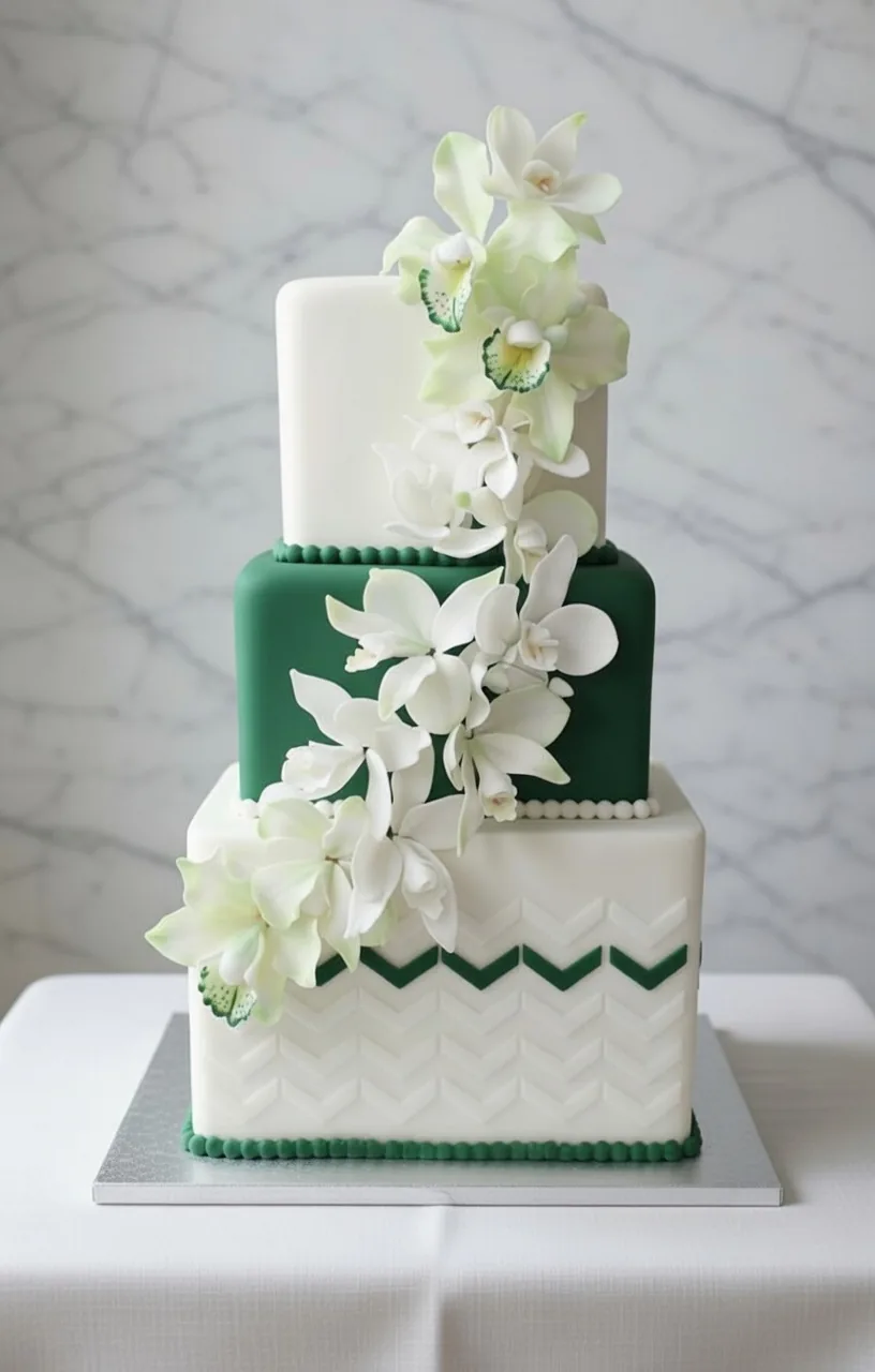 Luxury wedding cake in Jamaica by Sweet Mischief JA, design 7