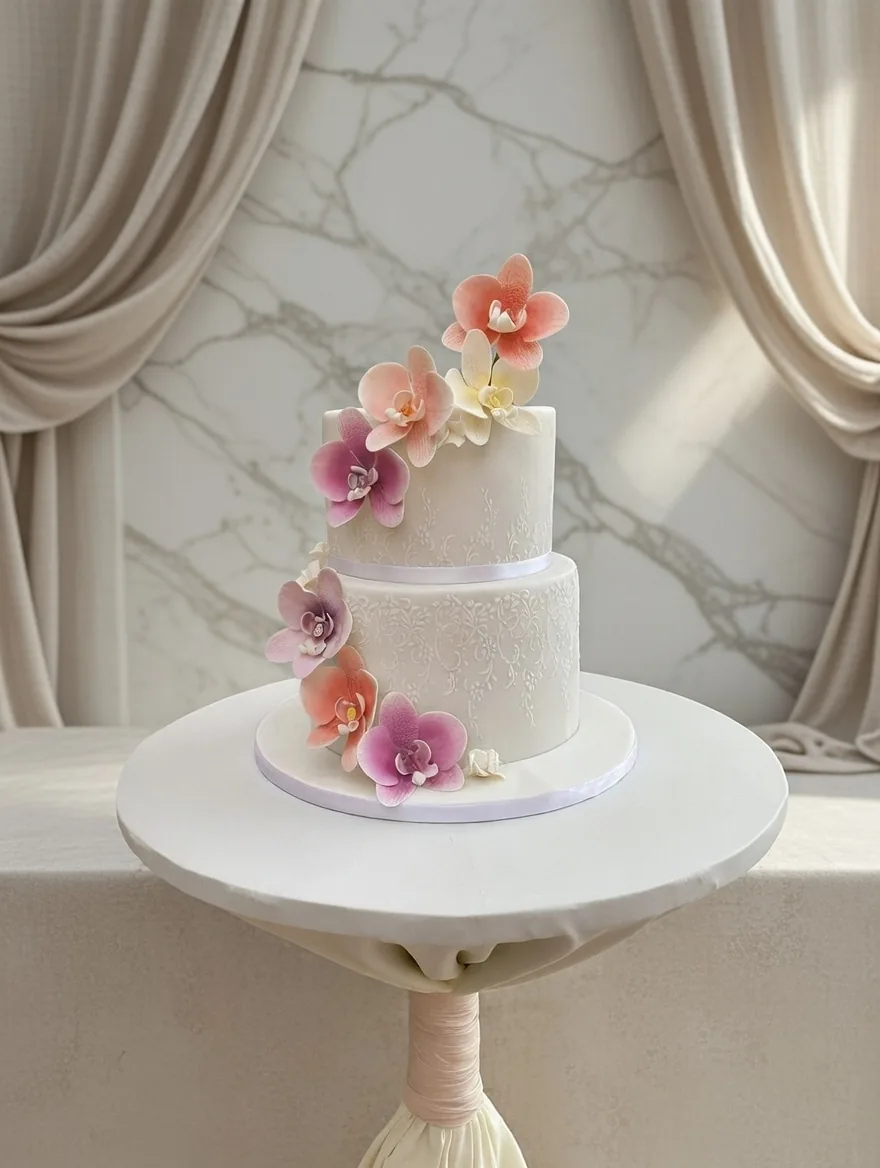 Luxury wedding cake in Jamaica by Sweet Mischief JA, design 11