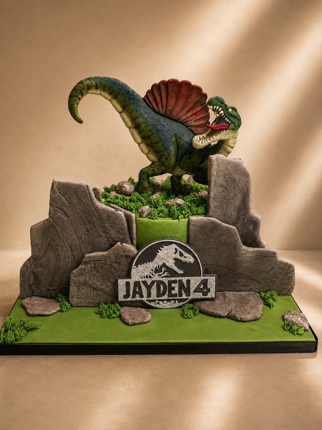 Dinosaur Showpiece Cake by Sweet Mischief JA