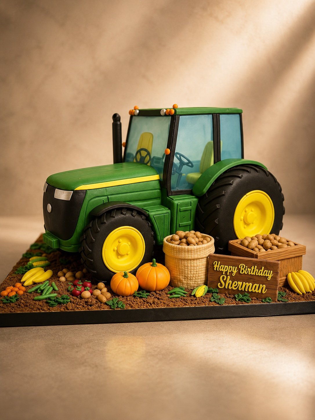 John Deere Tractor Cake by Sweet Mischief JA
