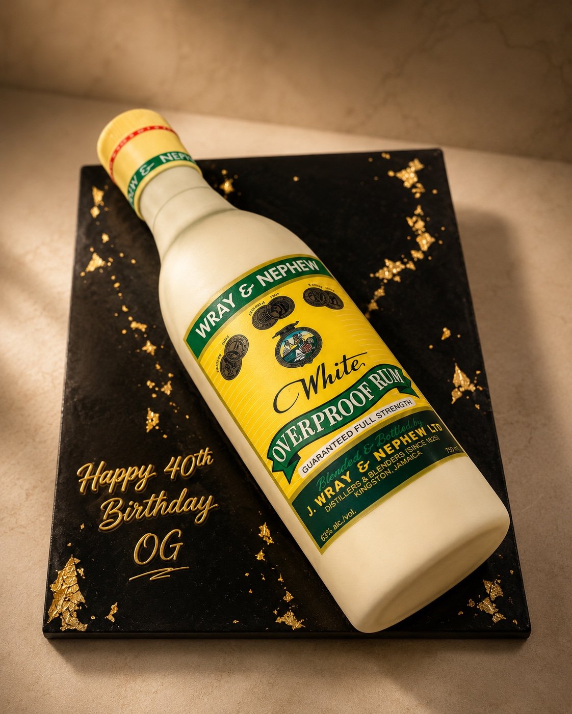 Wray & Nephew Bottle Cake by Sweet Mischief JA