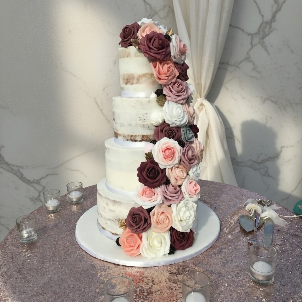 Semi-Naked Rose Cascade by Sweet Mischief JA